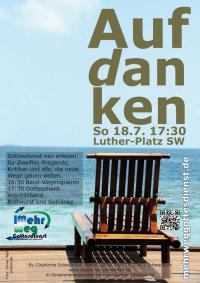 Plakat des MehrWegGottesdienstes