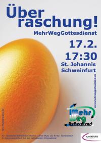 Plakat des MehrWegGottesdienstes