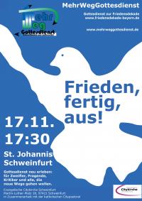Plakat des MehrWegGottesdienstes