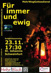 Plakat des MehrWegGottesdienstes