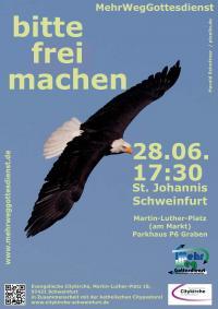Plakat des MehrWegGottesdienstes