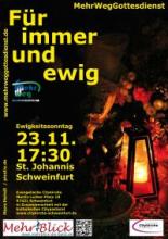 Plakat des MehrWegGottesdienstes