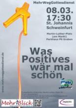 Plakat des MehrWegGottesdienstes