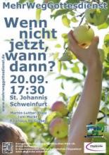 Plakat des MehrWegGottesdienstes